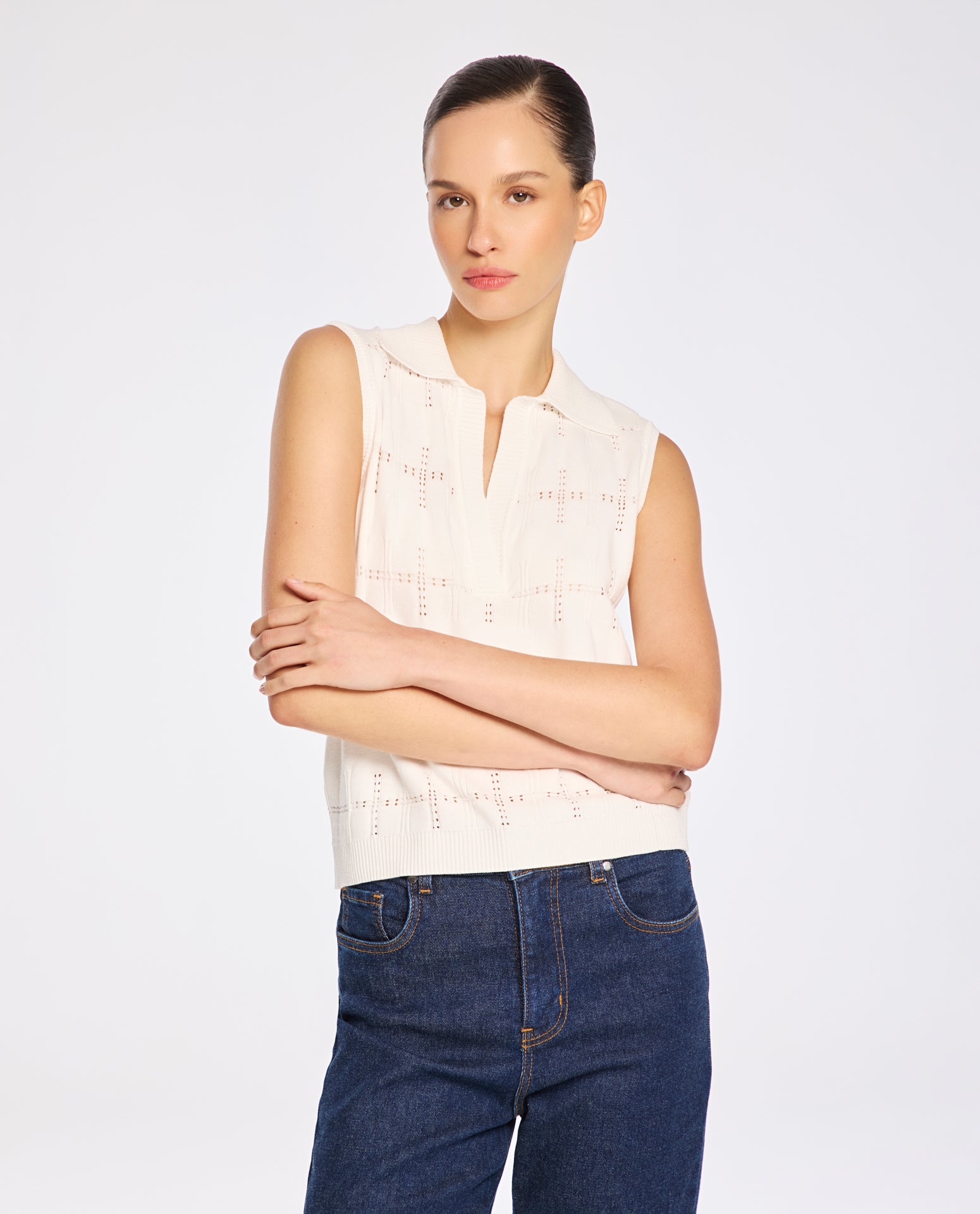 Blusa Lafort Gola Polo Daiana Tricot