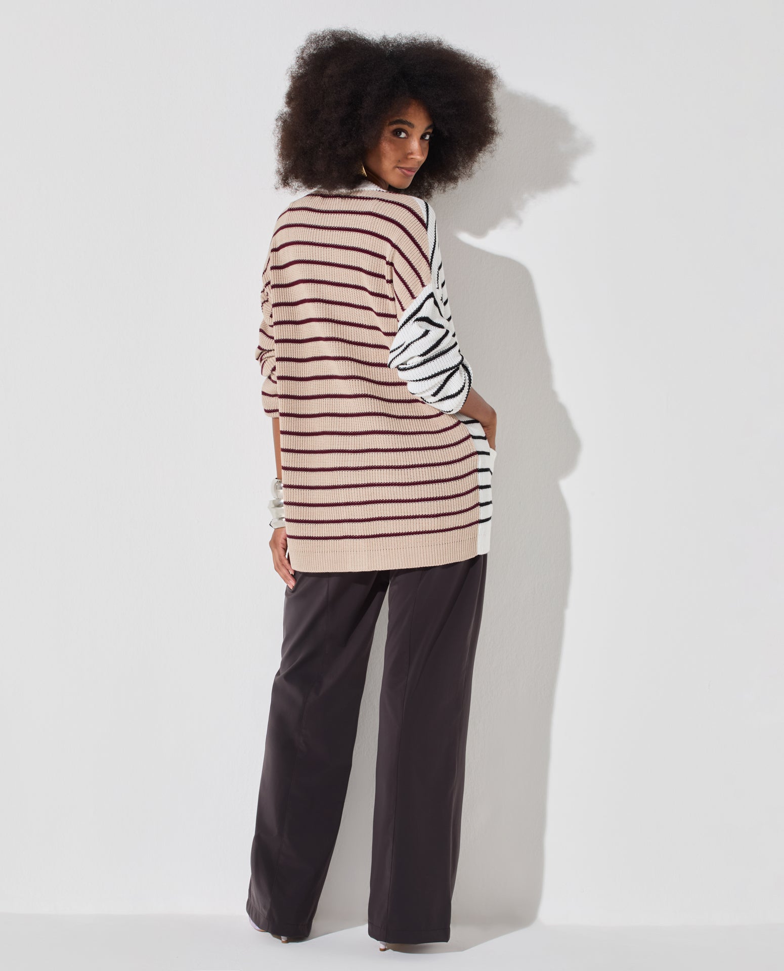 Cardigan Lafort Decote V Beatrice Tricot