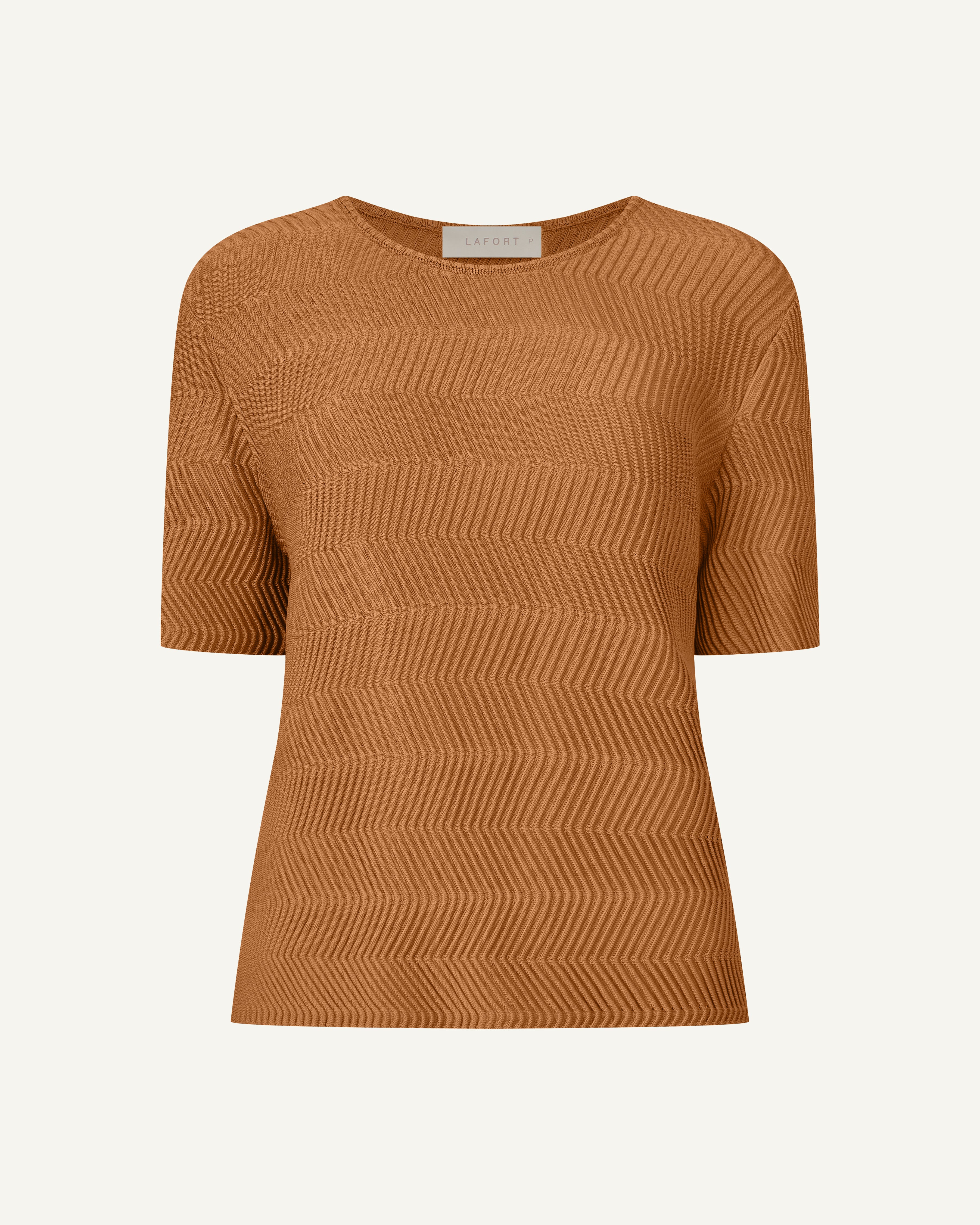 Blusa Lafort Manga Curta Audrey Tricot