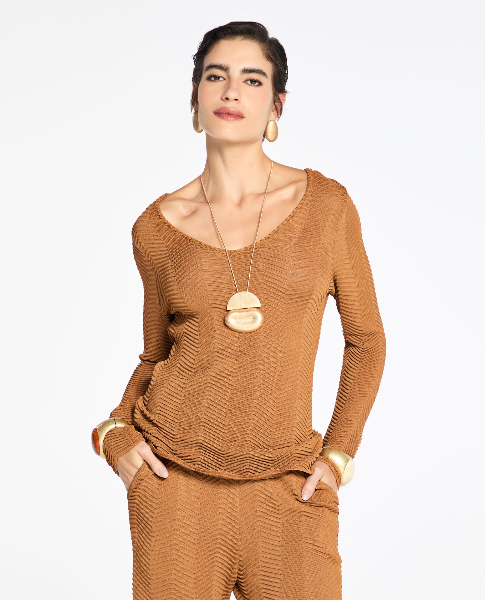 Túnica Lafort Decote V Audrey Tricot