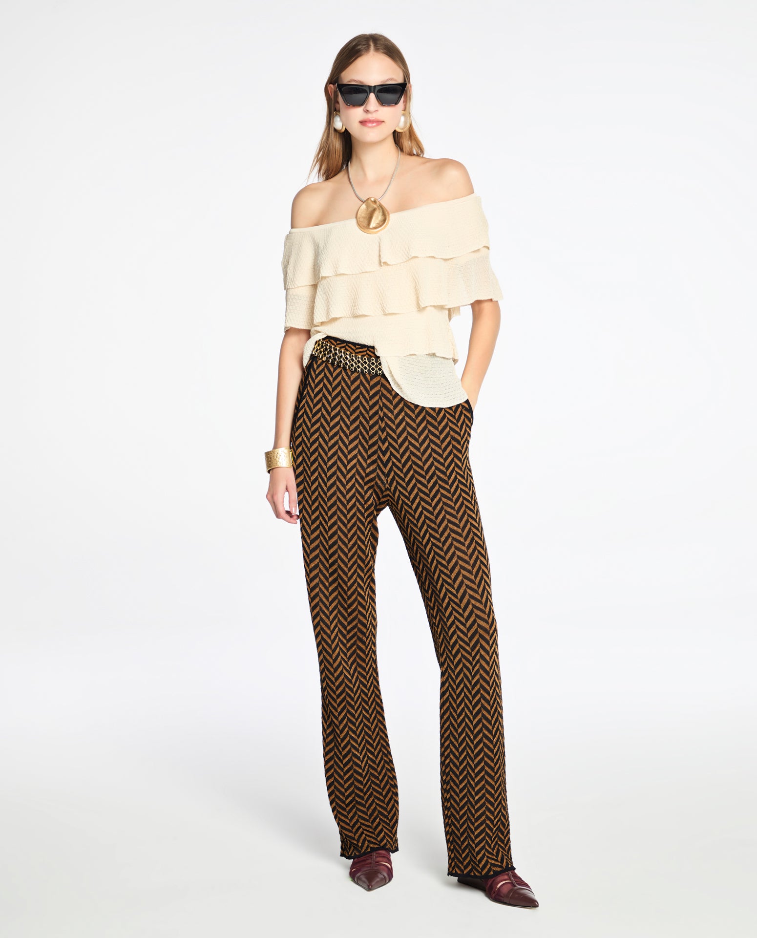 Blusa Lafort Com Babados Janaina Tricot