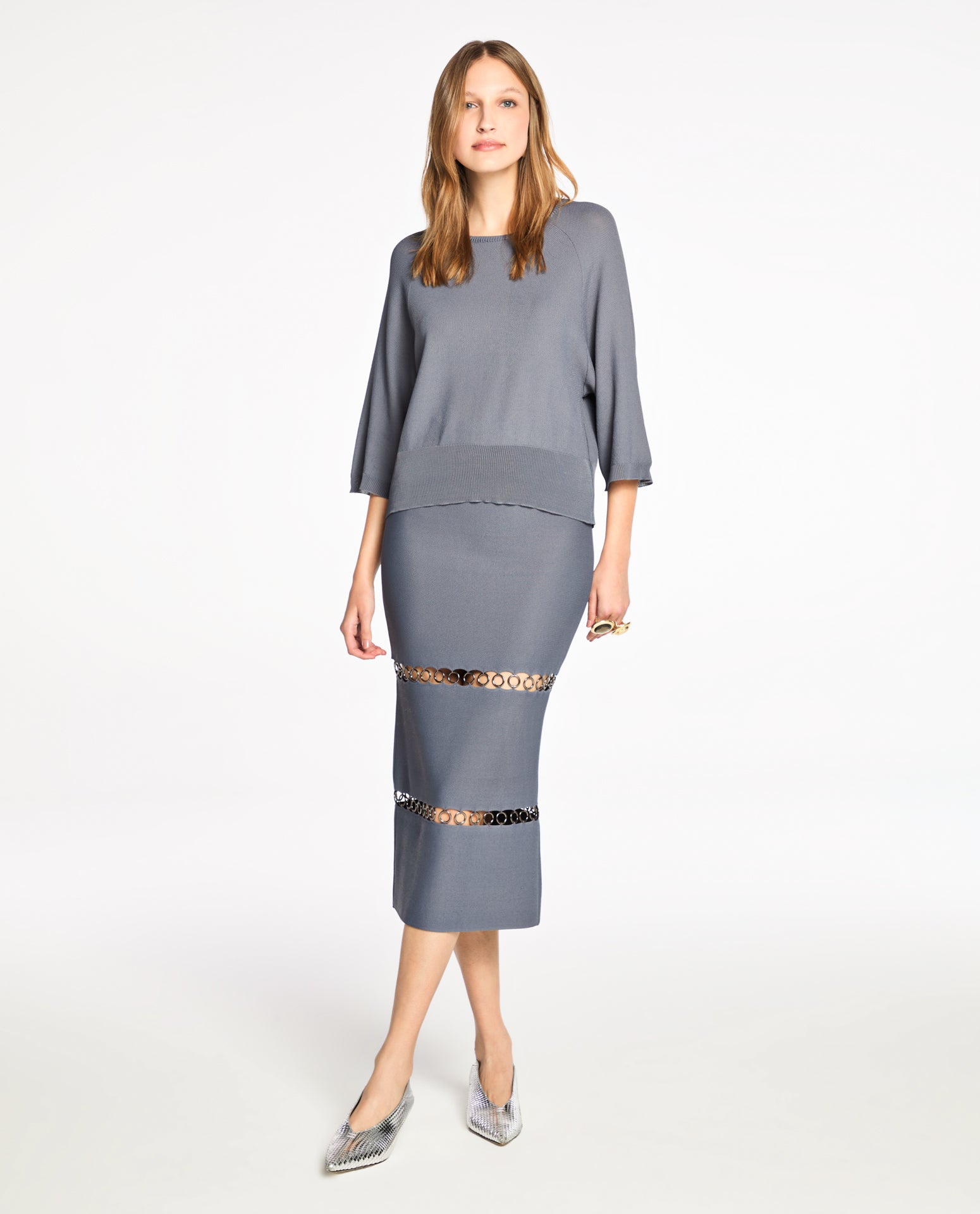 Saia Lafort Midi Com Argolas Iasmin Tricot