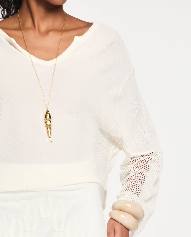 Blusa Lafort Com Recortes Mabele Tricot