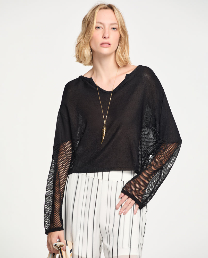 Blusa Lafort Com Recortes Mabele Tricot