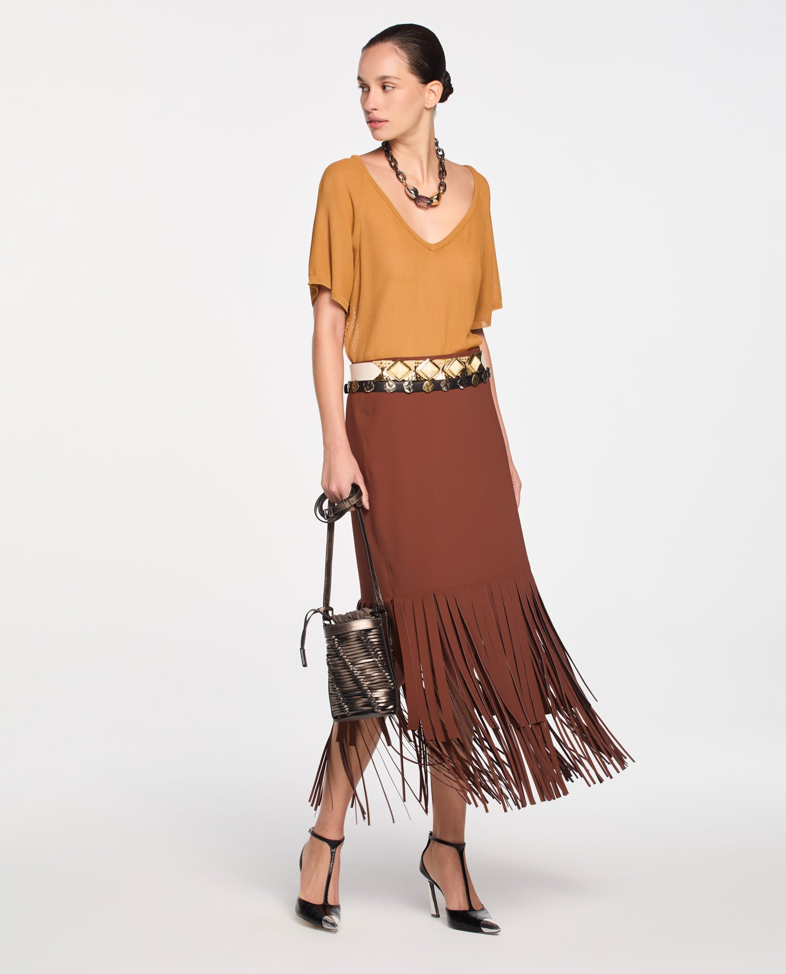 Blusa Lafort Decote V Abgaiu Tricot