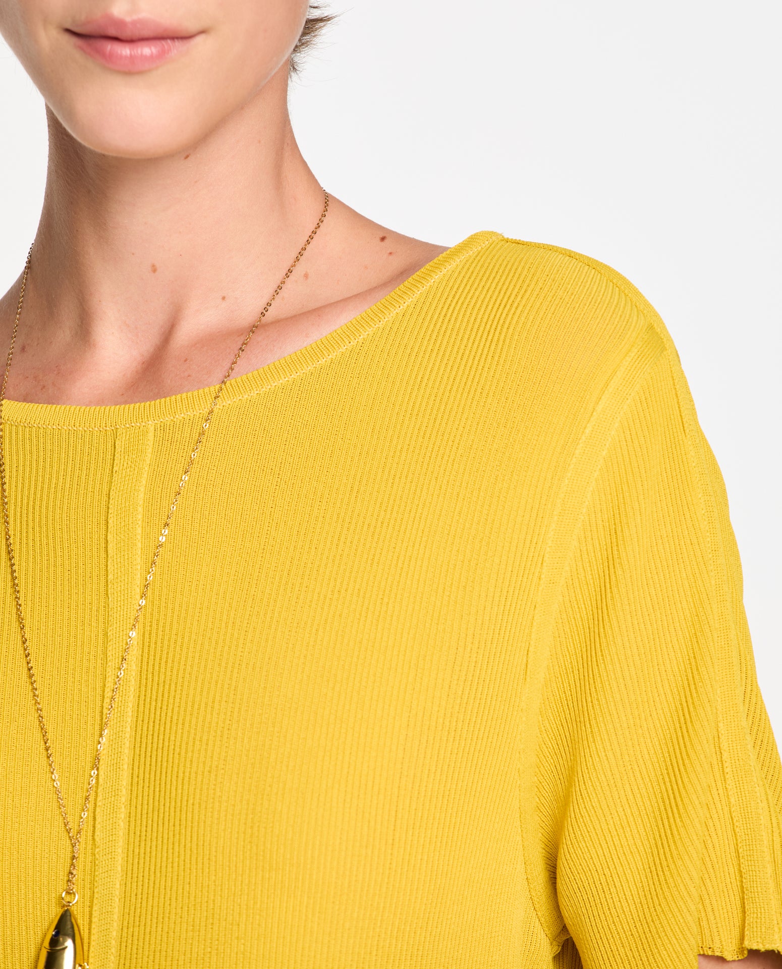 Blusa Lafort Manga Curta Cléo Tricot
