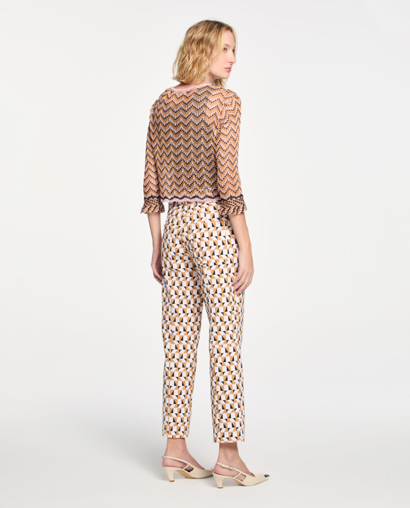 Casaco Lafort Com Babado Gabriela Tricot