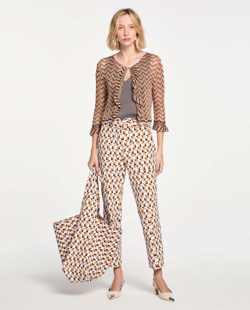 Casaco Lafort Com Babado Gabriela Tricot