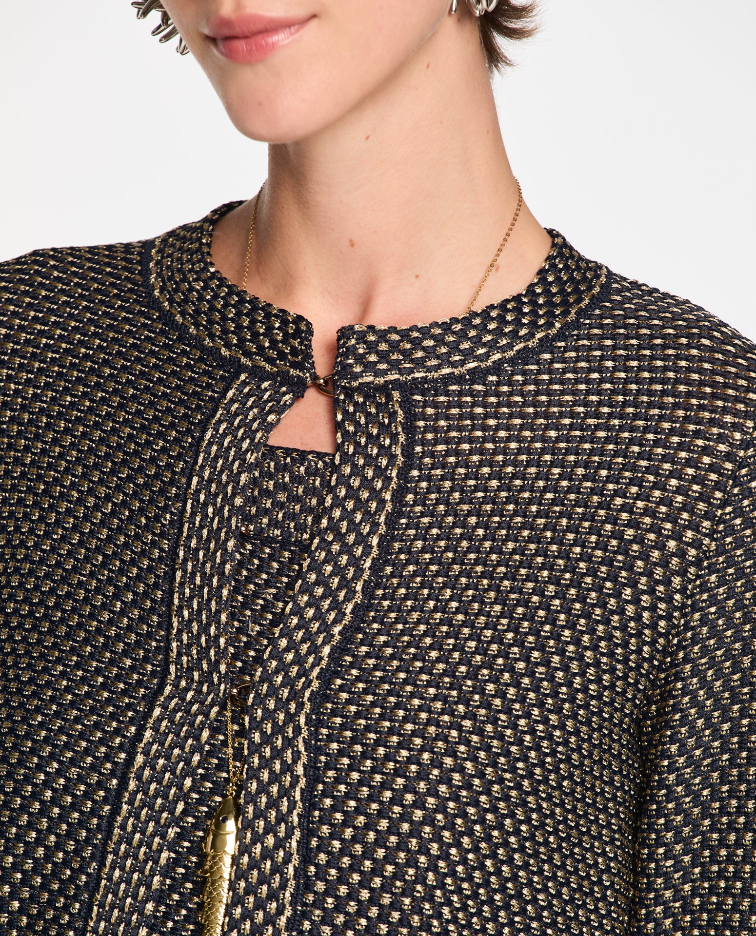 Casaco Lafort Reto Mariana Tricot