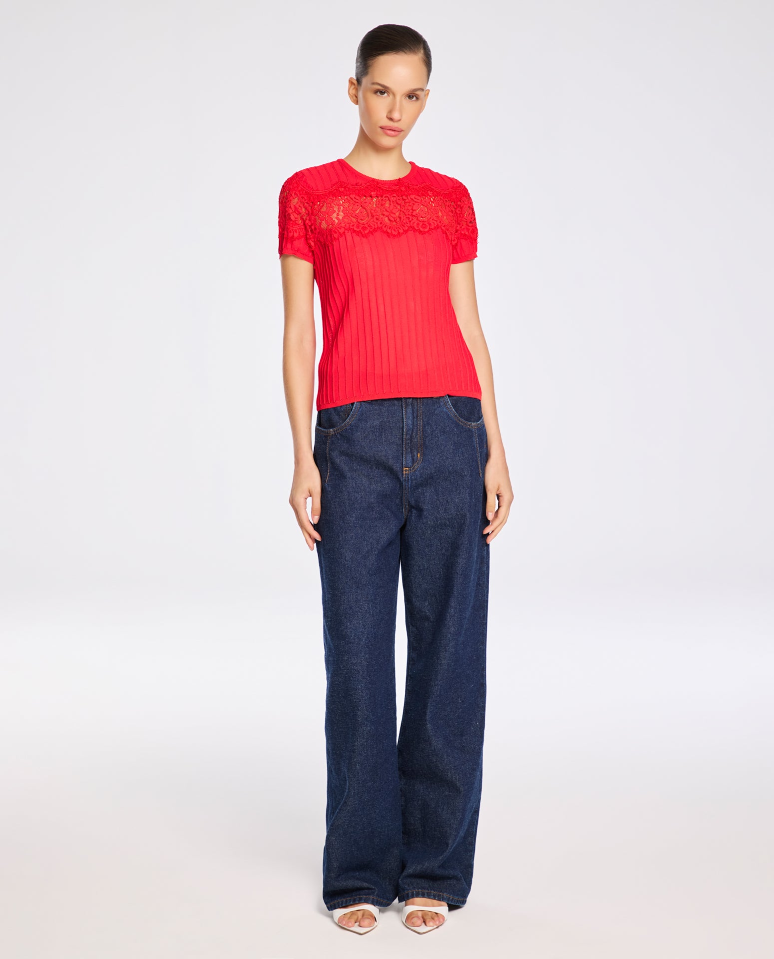 Blusa Lafort Com Renda Paula Tricot