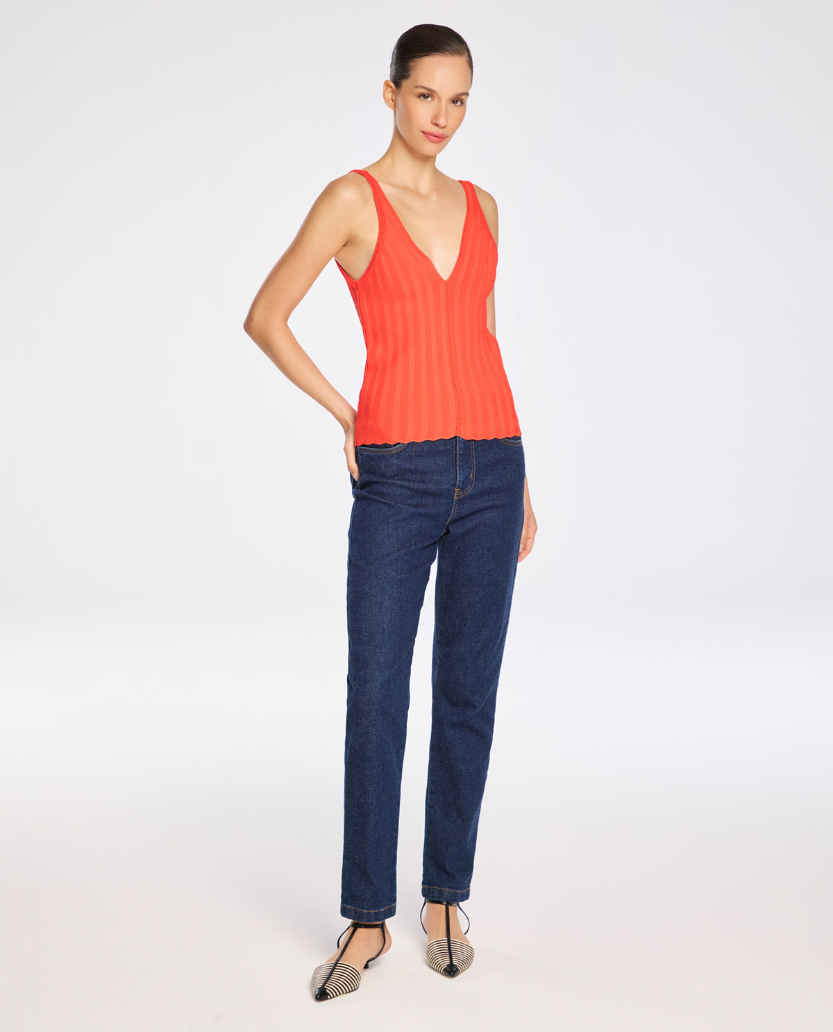Top Lafort Decote V Évangeline Tricot