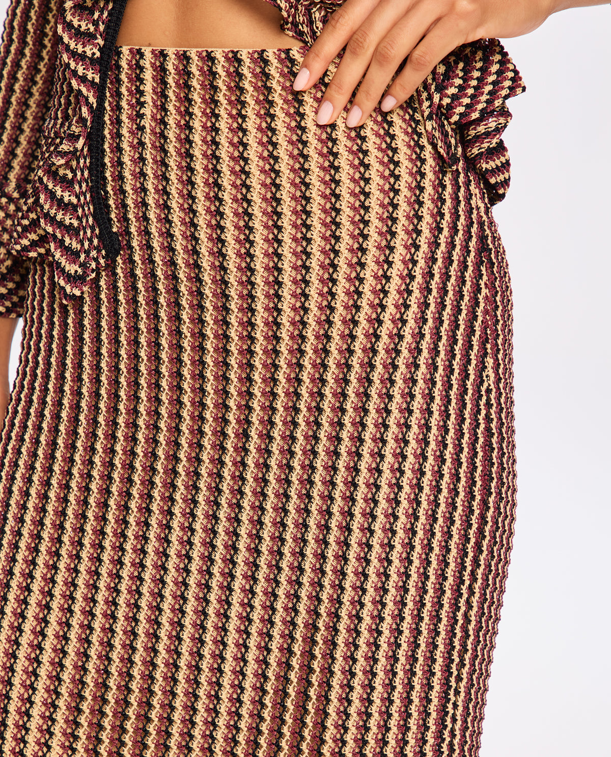 Saia Lafort Com Babado Camille Tricot