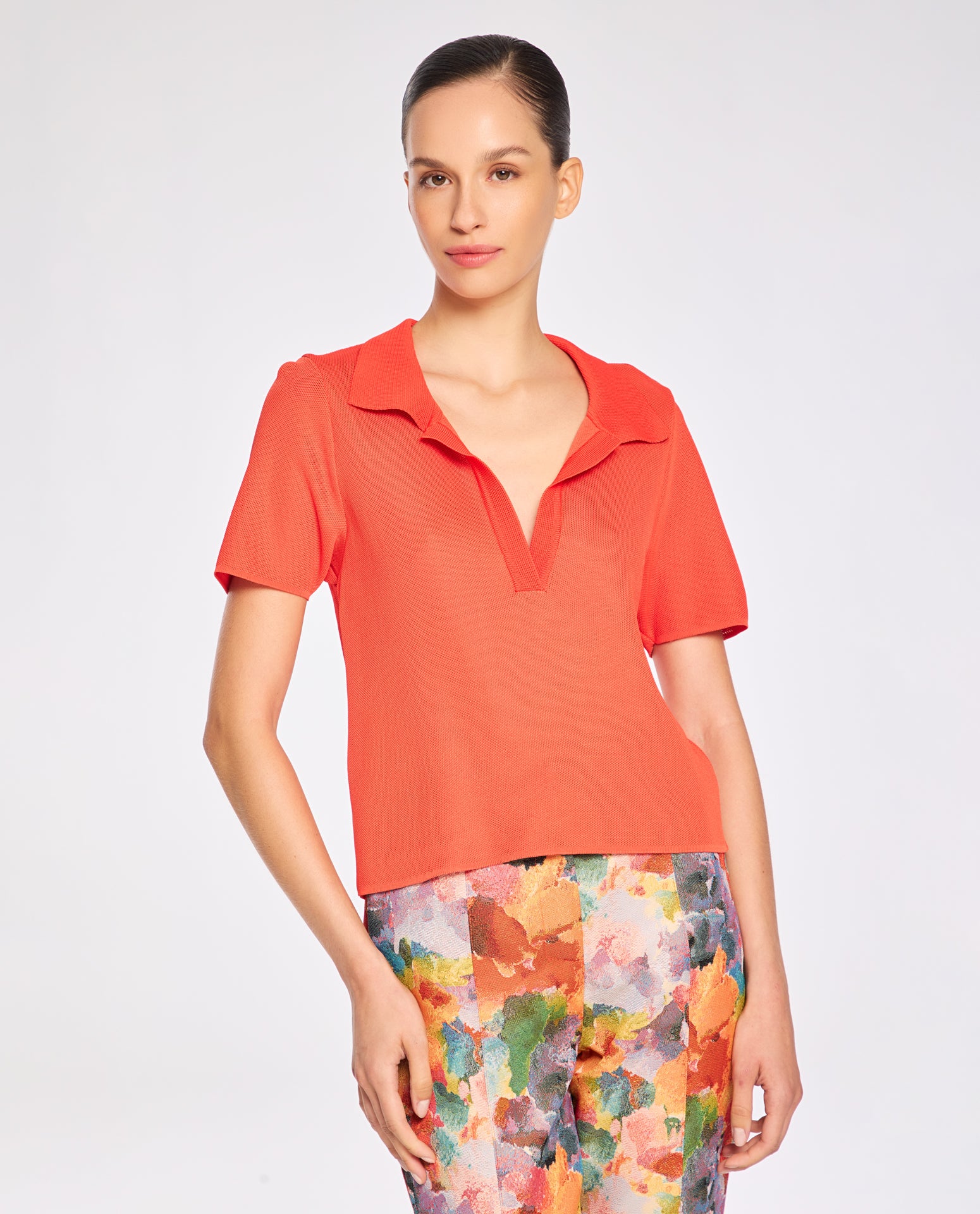 Blusa Lafort Manga Curta Lizzie Tricot
