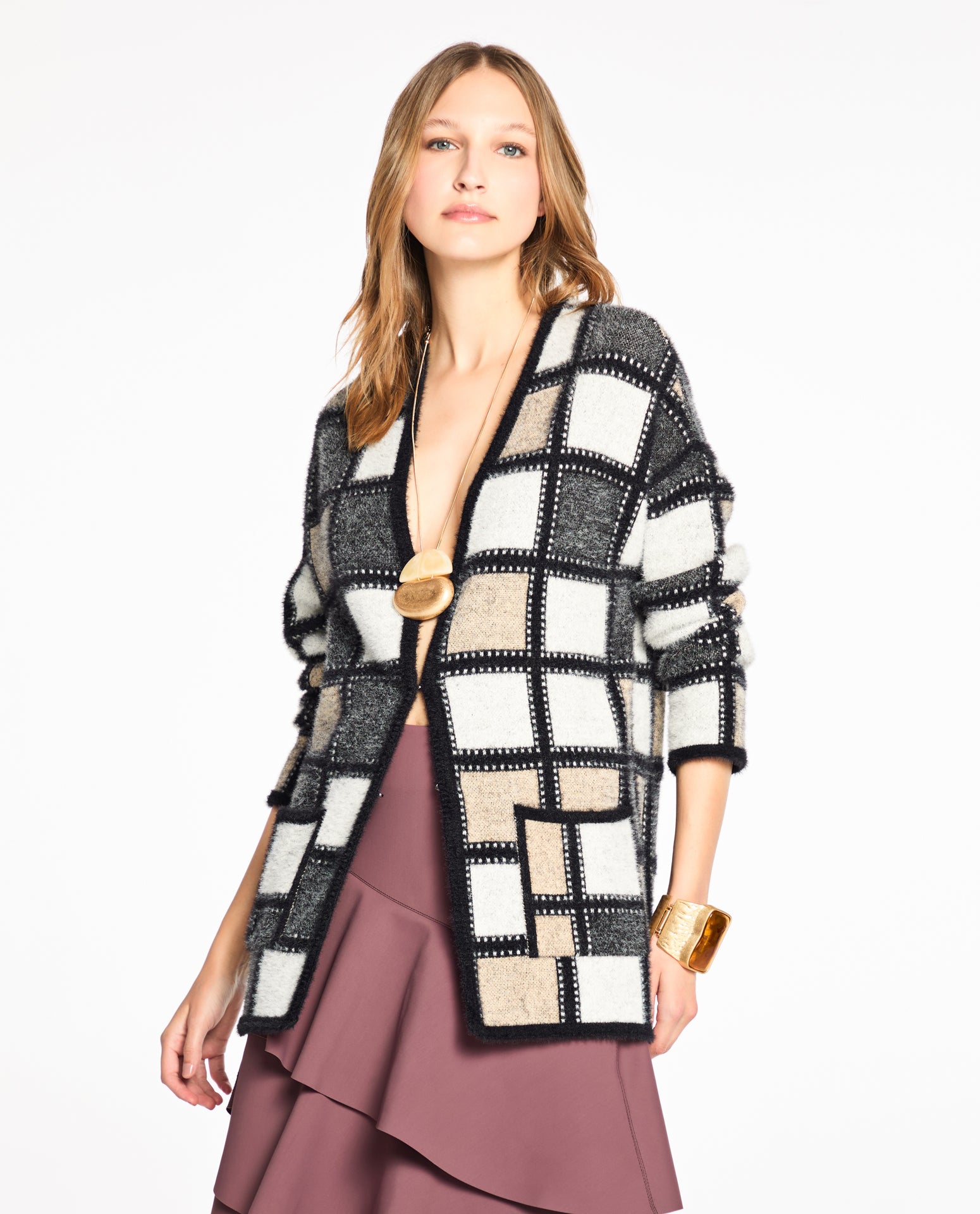 Cardigan Lafort Decote V Larissa Tricot