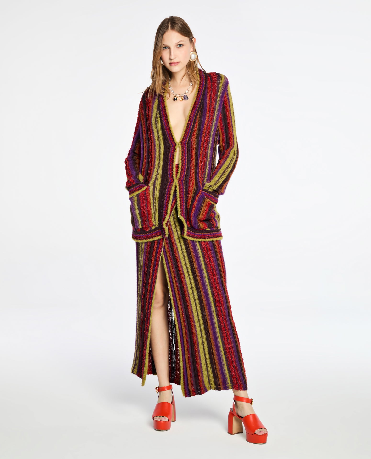 Cardigan Lafort Alongado Cassie Tricot