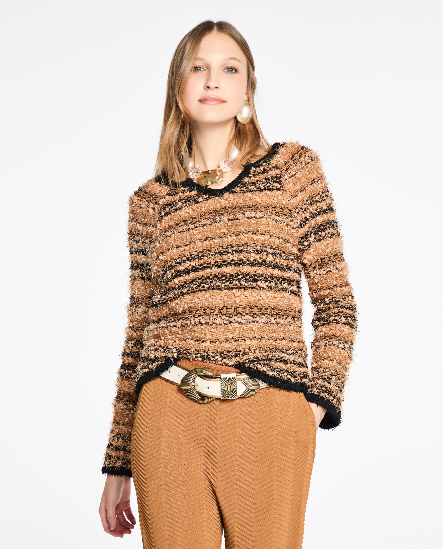 Blusa Lafort Manga Longa Anelise Tricot