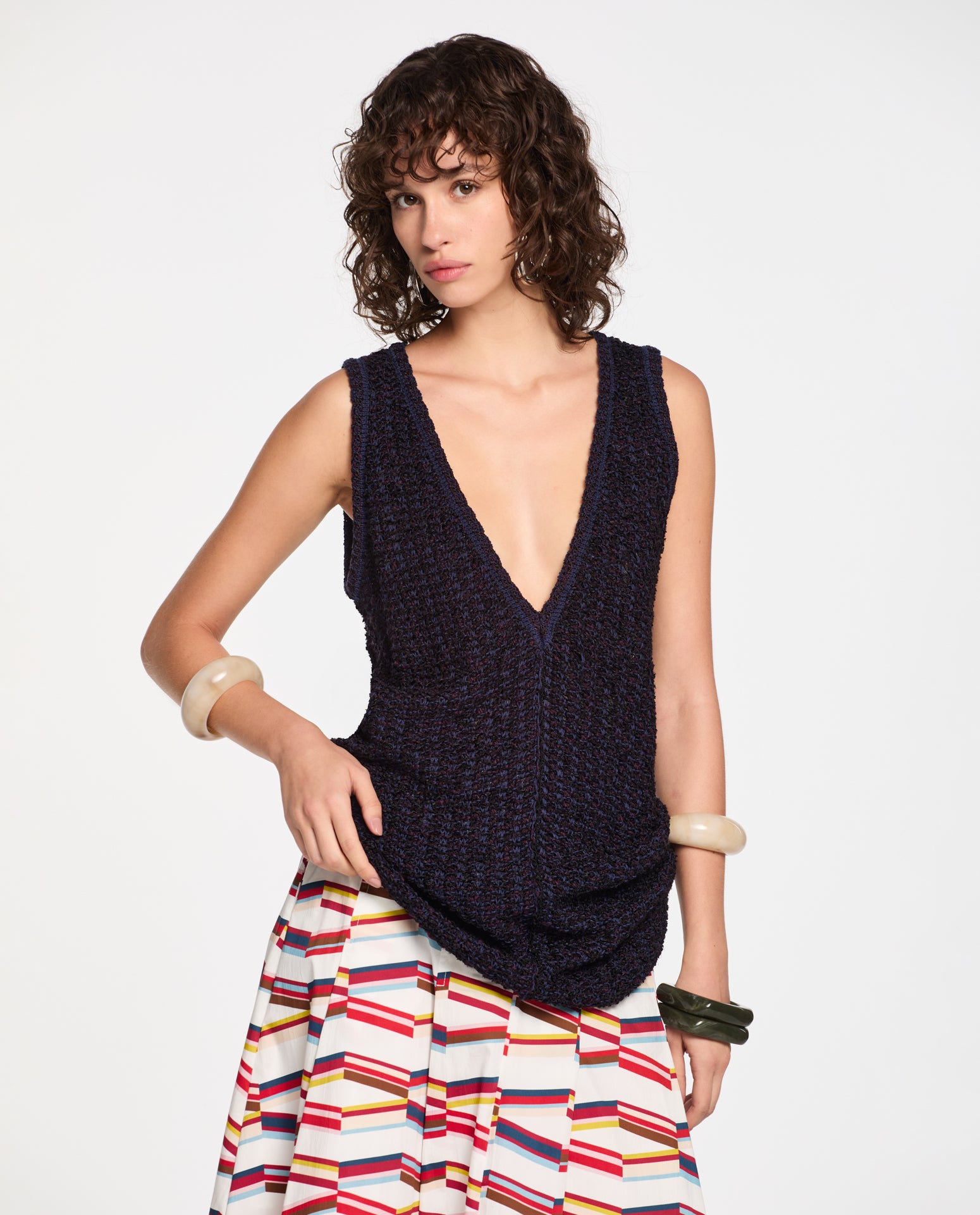 Blusa Lafort Decote V Susana Tricot