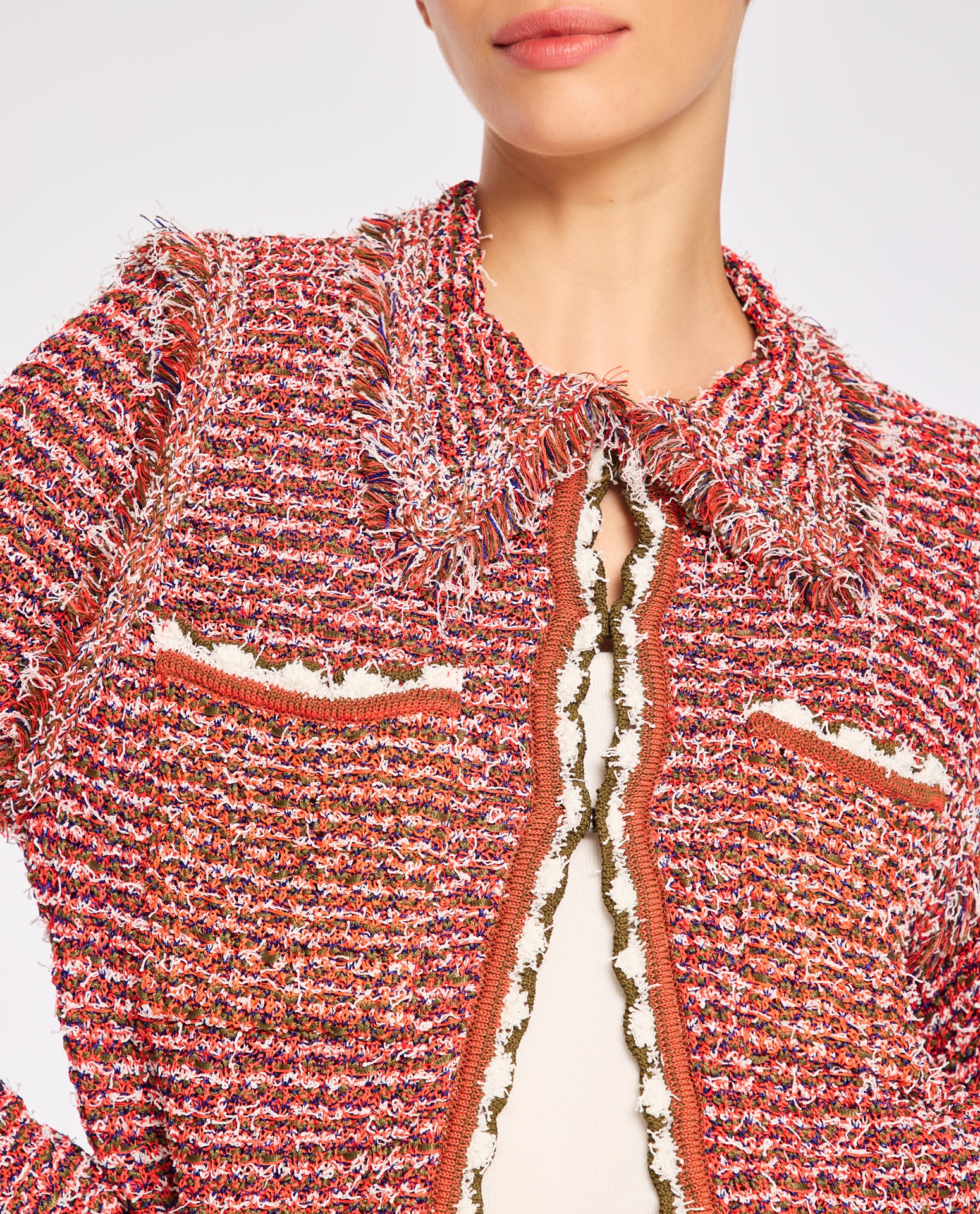 Casaco Lafort Com Gola Suzanne Tricot