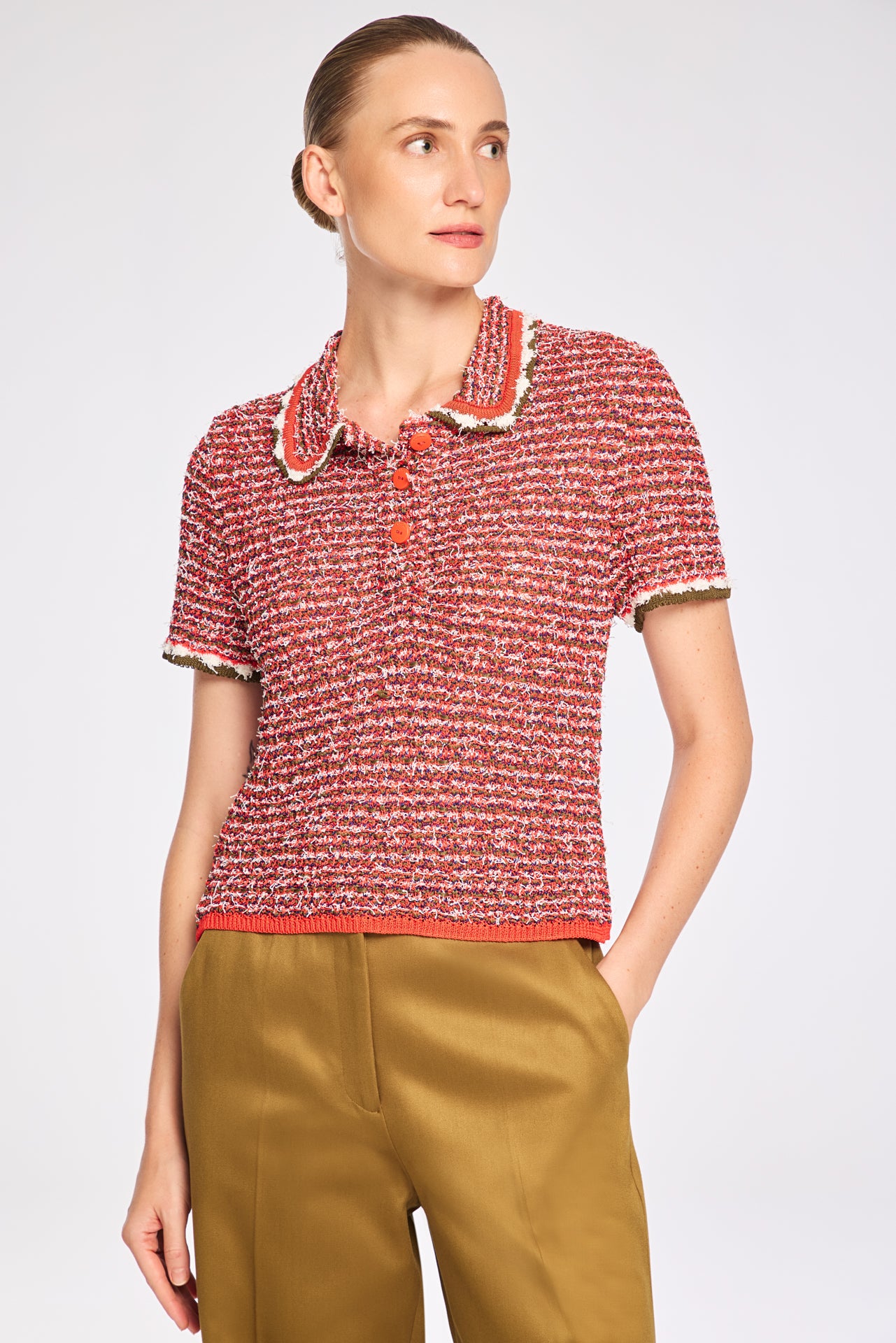 Blusa Lafort Gola Polo Daphne Tricot