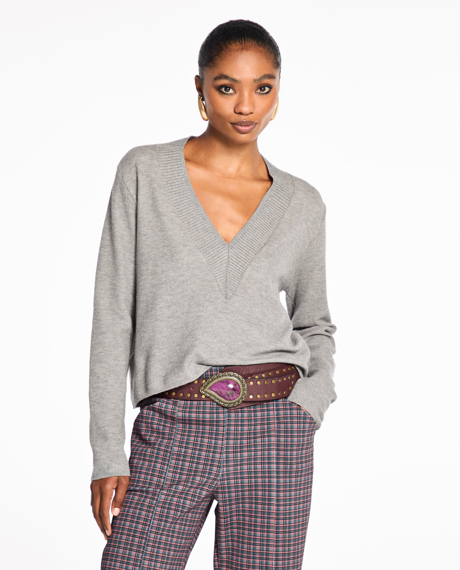 Blusa Lafort Decote V Ligia Tricot