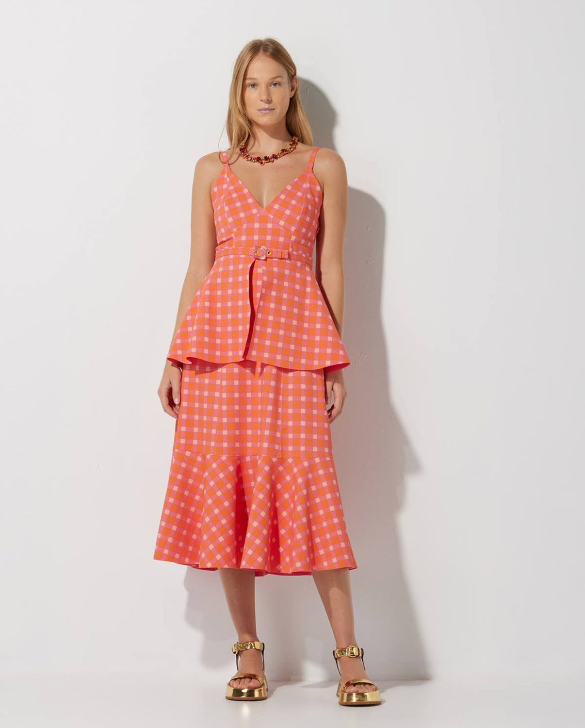 Vestido Lafort Midi Âmber Technoblock® Estampado
