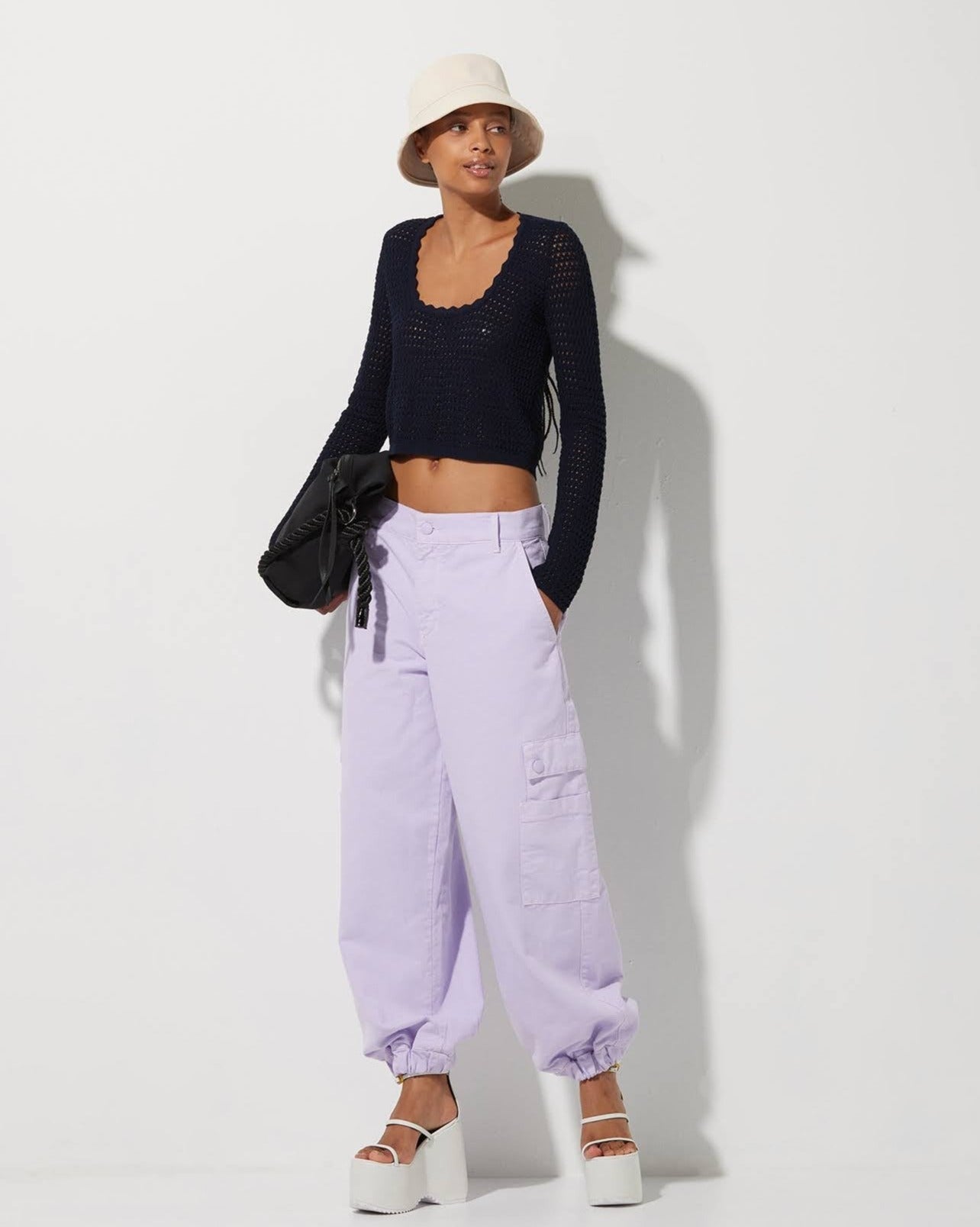 Calça Lafort Ampla Jackie Sarja
