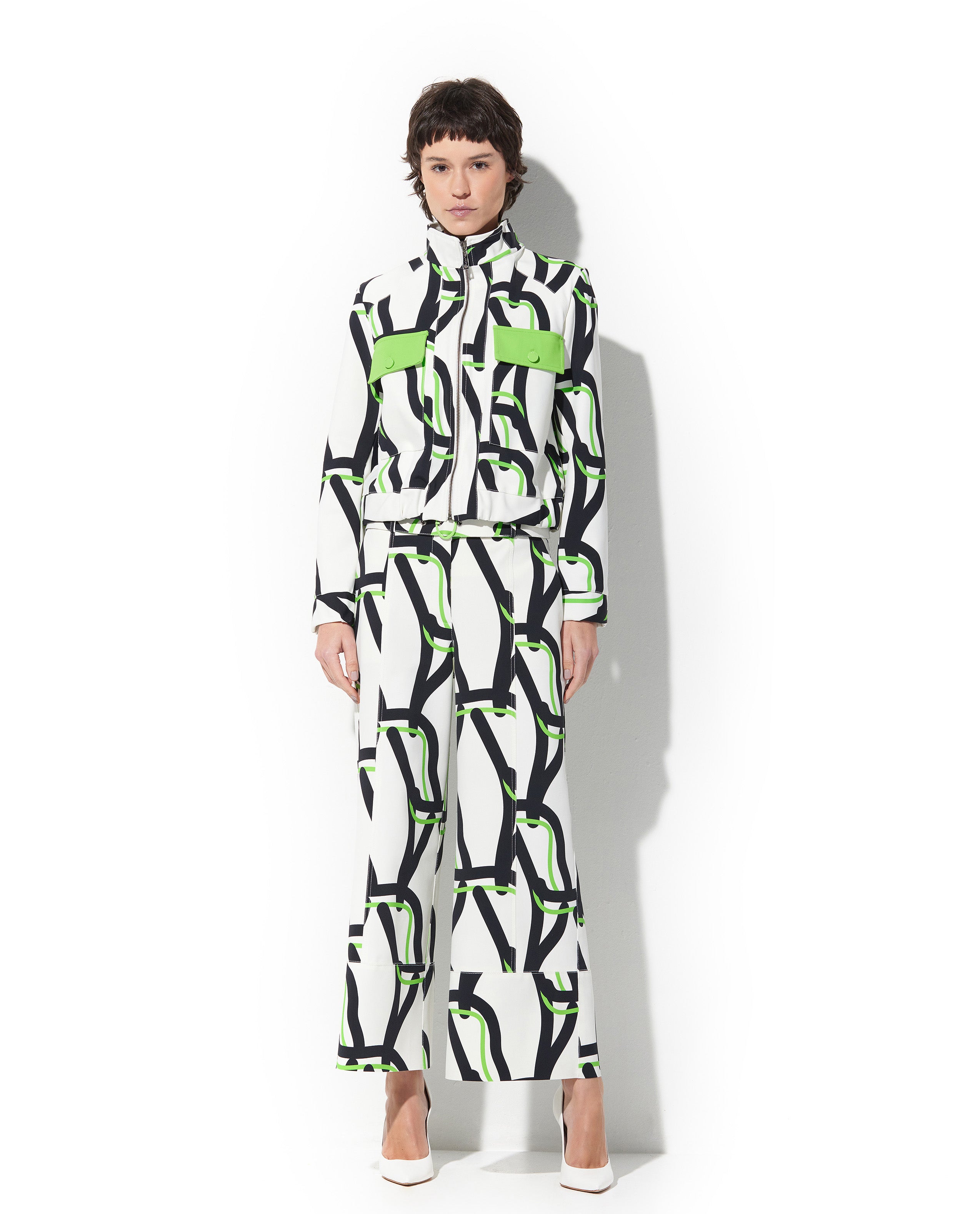 Jaqueta Lafort Bomber Odete Technoblock® Estampada