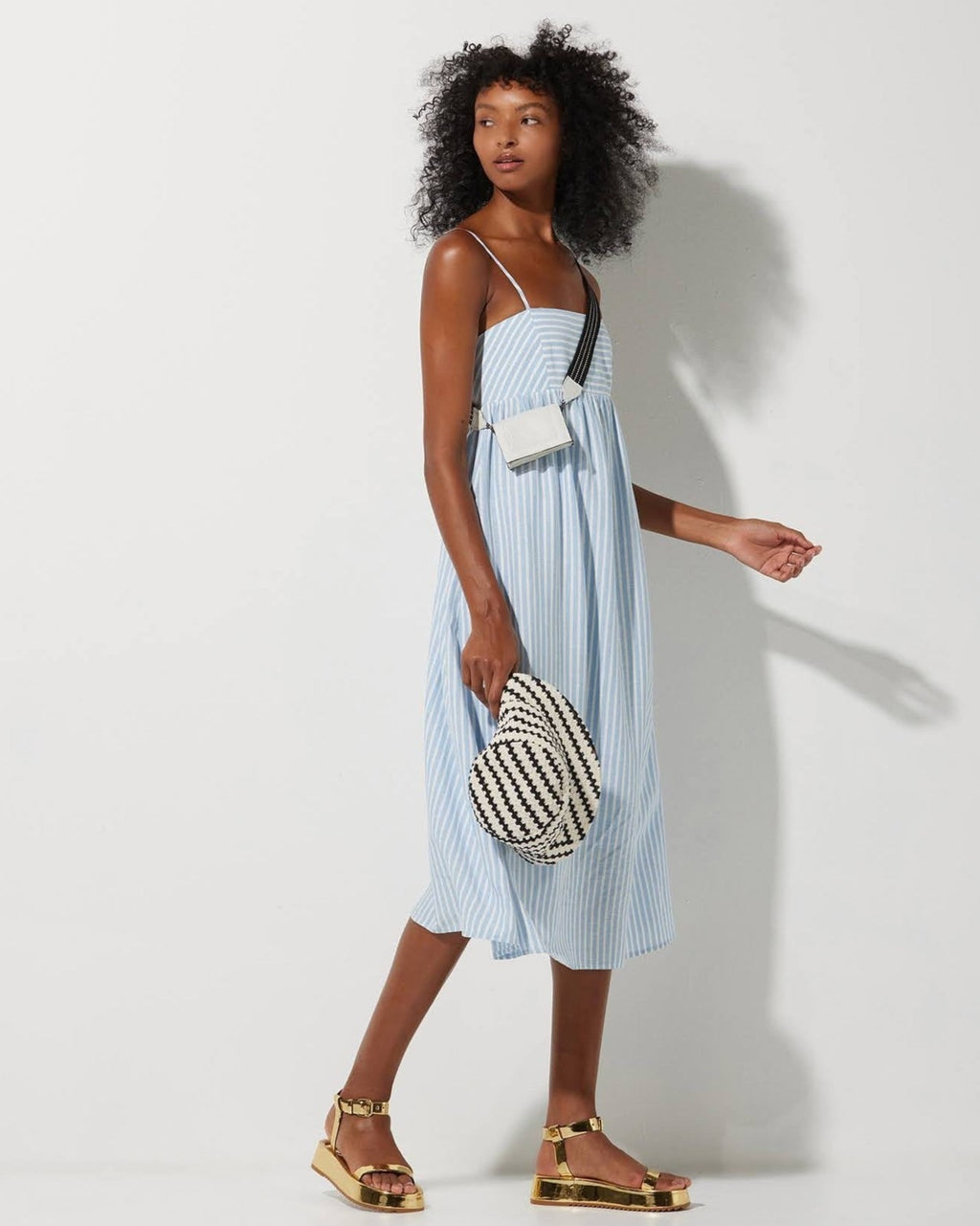 Vestido Lafort Midi Graciela Linho
